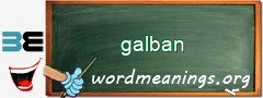 WordMeaning blackboard for galban